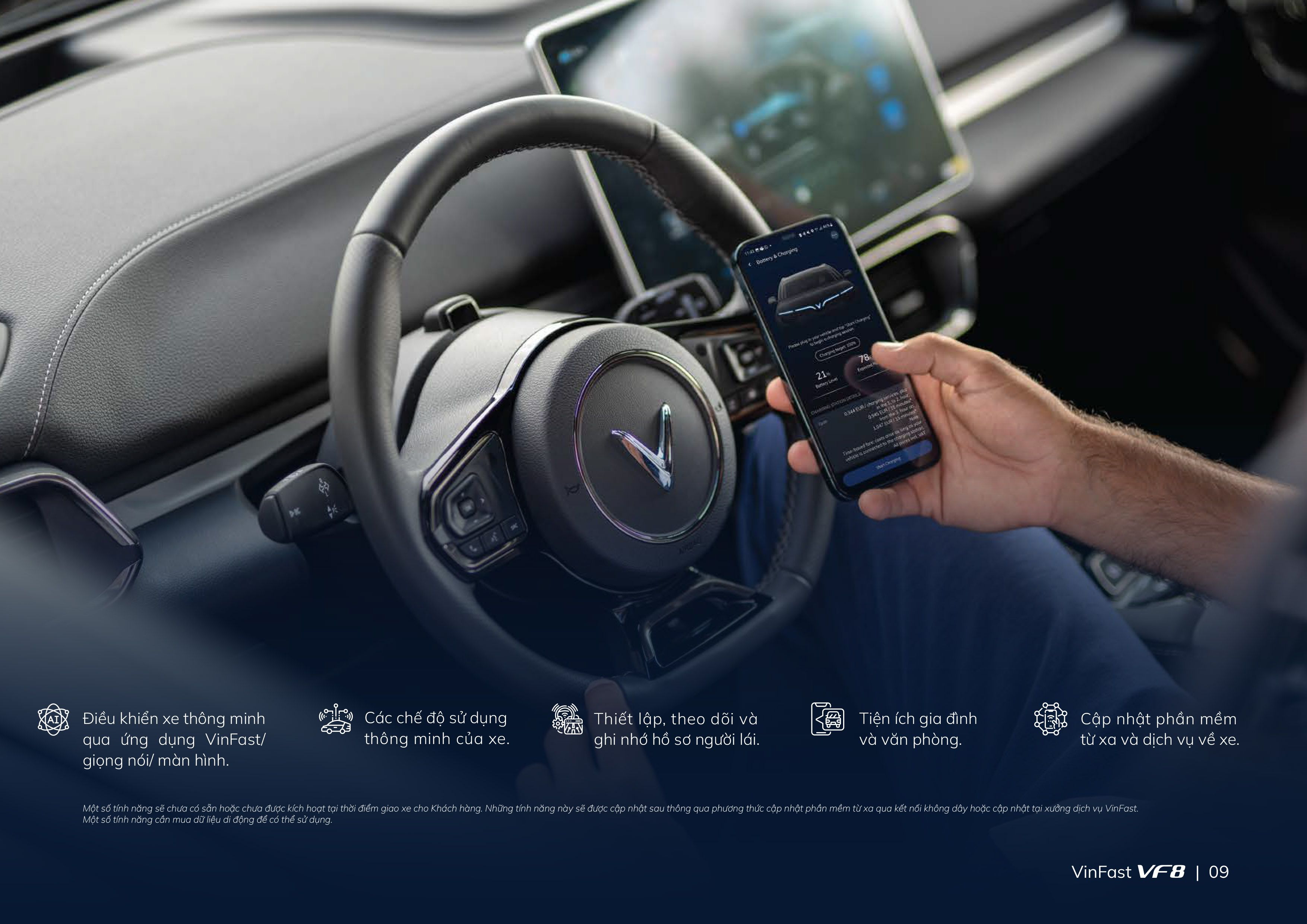 VinFast cập nhật tính năng “Điều khiển từ xa” trên VF 8